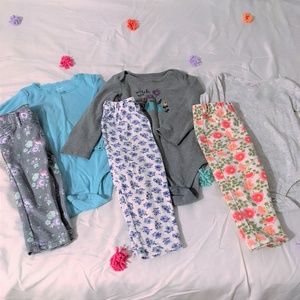 18 Month Girl Onesie and Pant Bundle